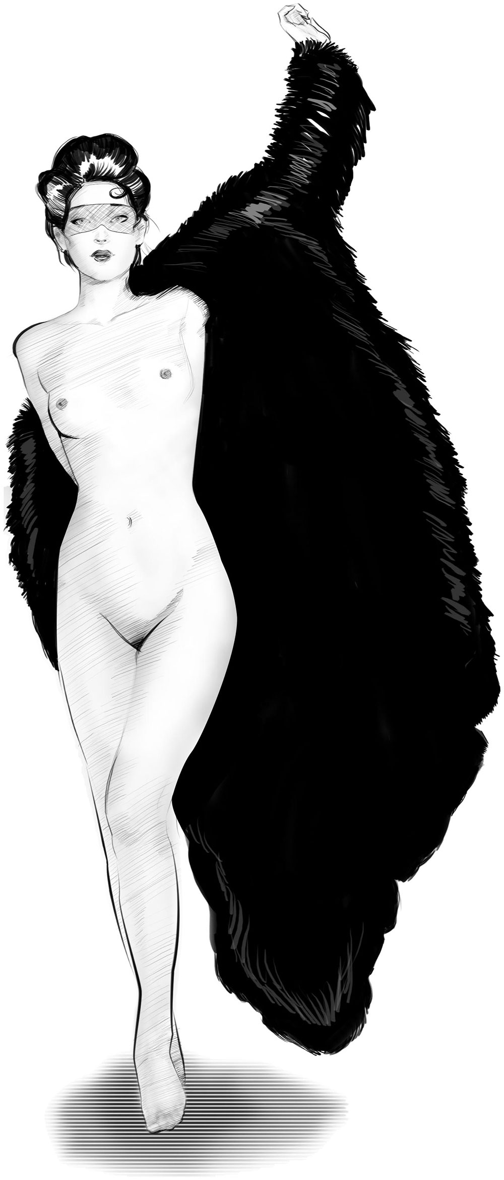 Woman in fur